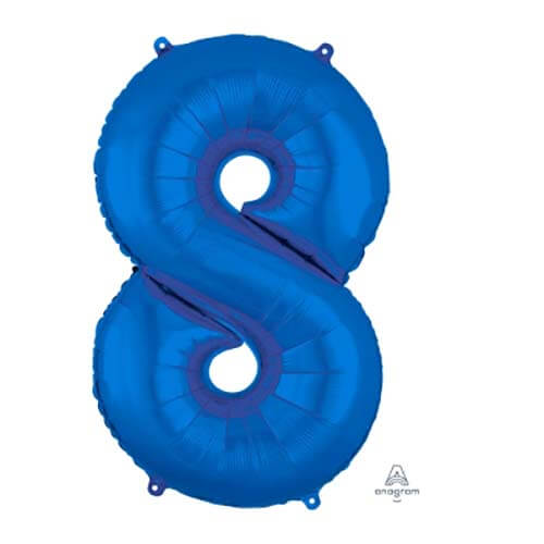 Palloncino Numero 8 Blu: Decora la Festa!